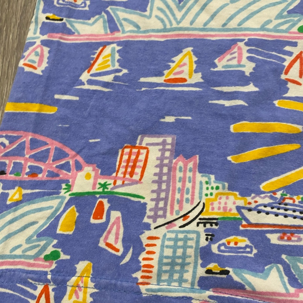 Vintage Ken Done Australian Tee Shirt 80s Pop Art Australia Landmarks - Size M - Picture 8 of 11